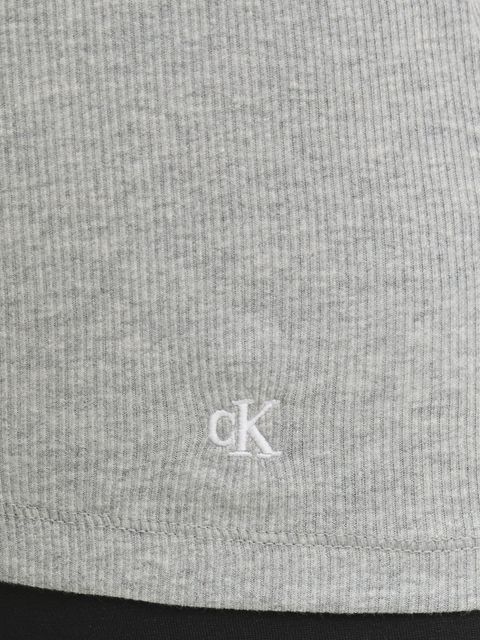 Calvin Klein Underwear top bawełniany 3-pack kolor szary LV00QS7493