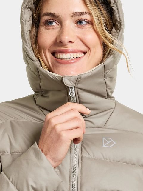 Didriksons kurtka TEJLA kolor beżowy zimowa 505887