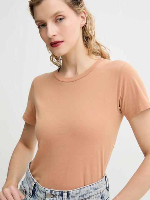 American Vintage t-shirt bawełniany damski kolor pomarańczowy GAMI21E25 - zdjęcie produktu nr 2