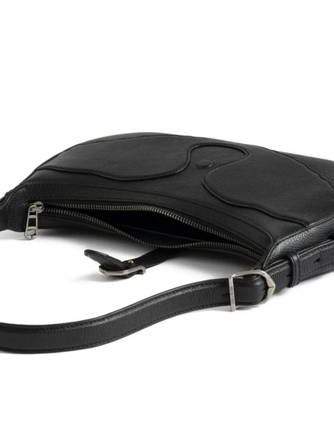 Zadig&Voltaire Moonrise buckle-detail curved shoulder bag - Black