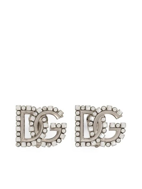 Dolce & Gabbana DG logo earrings - Silver