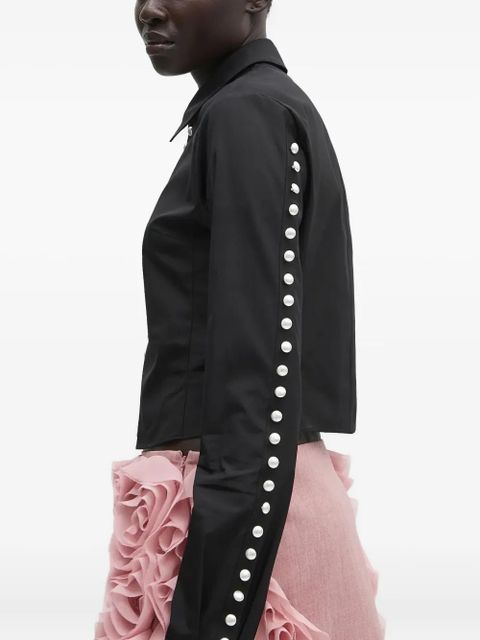 AMBUSH pearl-embellished shirt - Black