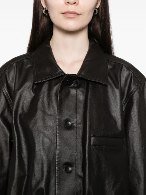 LEMAIRE leather jacket - Brown