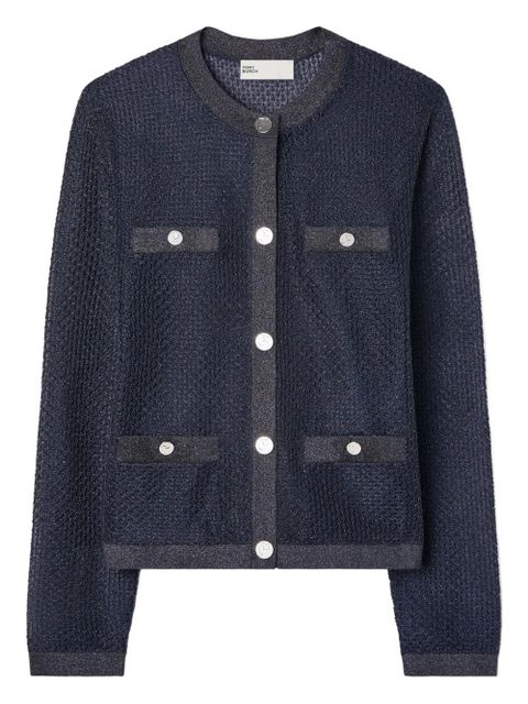 Tory Burch Kendra button cardigan - Blue - zdjęcie produktu nr 1