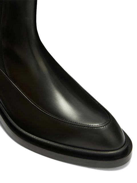 Jil Sander leather Chelsea boots - Black