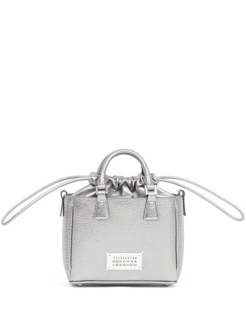 Maison Margiela 5AC metallic-effect tote bag - Silver - zdjęcie produktu nr 1