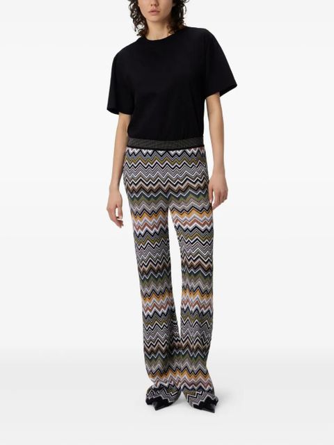 Missoni chevron-pattern flared trousers - White - zdjęcie produktu nr 2