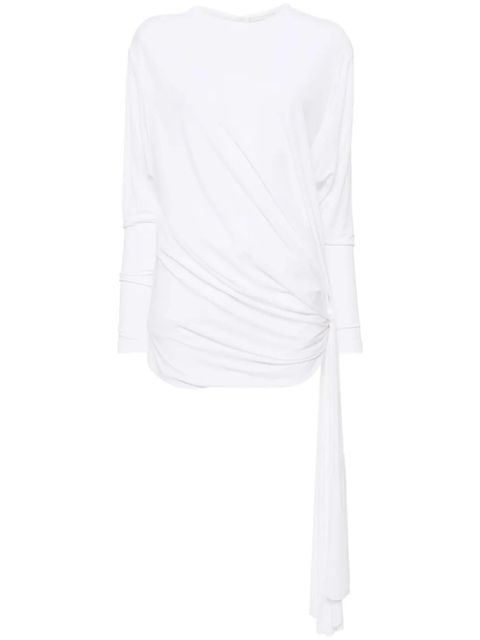 Christopher Esber side cowl drape extension dress - White - zdjęcie produktu nr 1