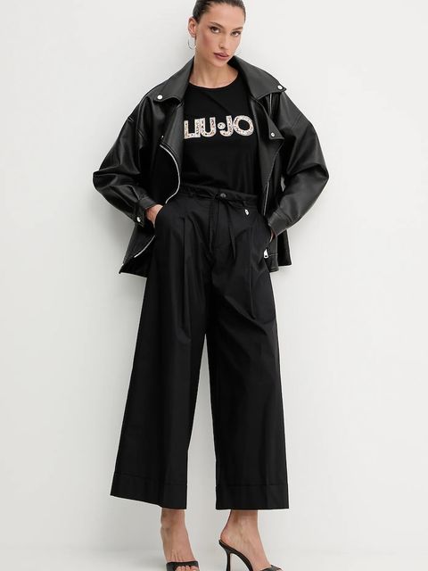 Liu Jo t-shirt damski kolor czarny VA5154.JS003 - zdjęcie produktu nr 2