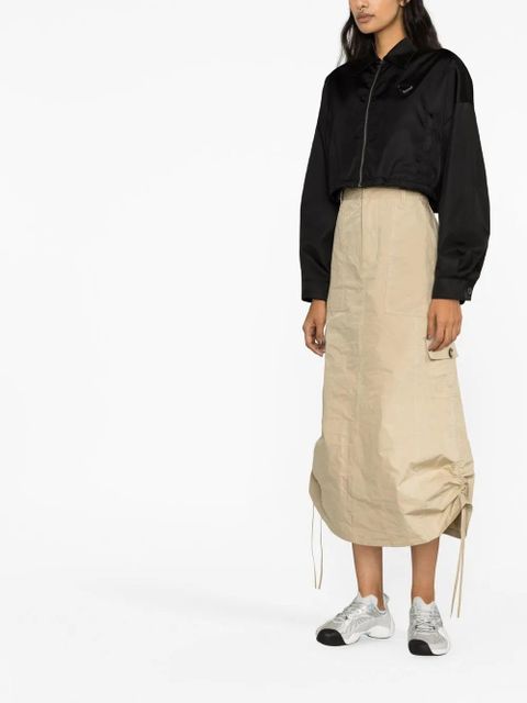 Prada Re-Nylon cropped blouson jacket - Black