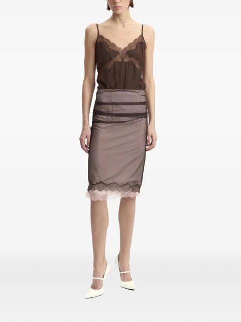 16Arlington Hedda midi skirt - Brown - zdjęcie produktu nr 2