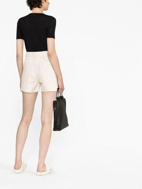 Jil Sander logo-print hem t-shirt - Black