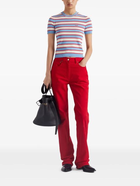 Prada knitted T-shirt - Blue - zdjęcie produktu nr 2