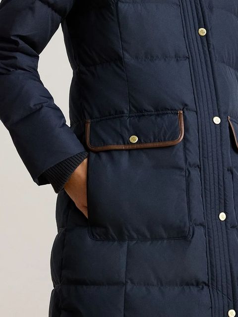 Lauren Ralph Lauren kurtka puchowa kolor granatowy przejściowa 297P04092