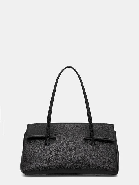 Liviana Conti torebka skórzana kolor czarny A5WA51 - zdjęcie produktu nr 1