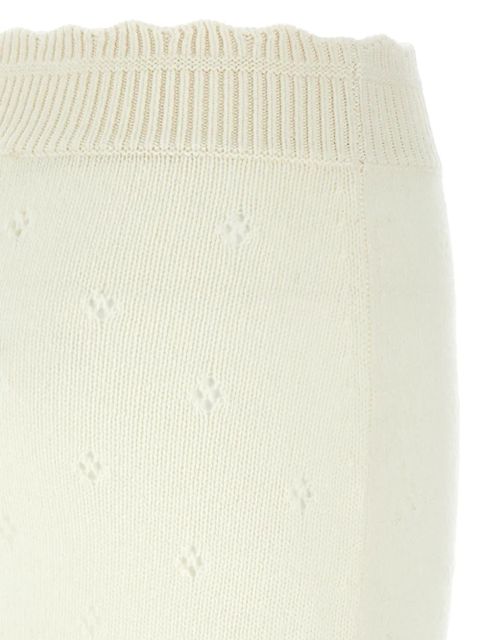 Chloé jacquard-logo knitted mini skirt - Neutrals - zdjęcie produktu nr 2