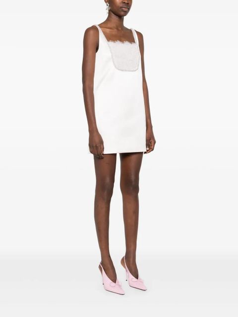 Self-Portrait satin mini dress - Pink