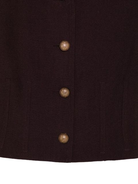 Chloé collarless cropped jacket - Purple - zdjęcie produktu nr 2