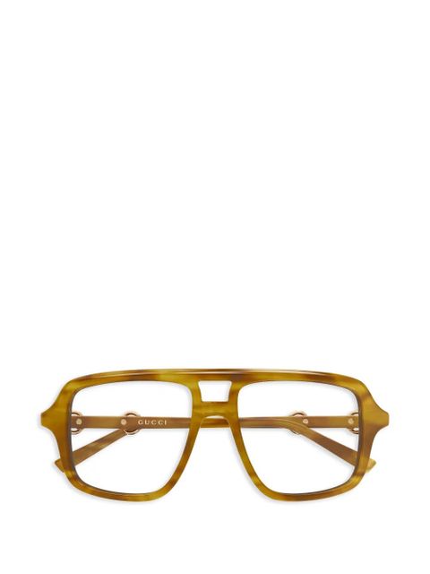 Gucci Eyewear GG2052S Horsebit glasses - Brown - zdjęcie produktu nr 1