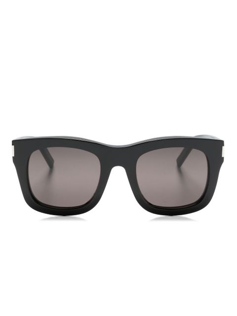 Saint Laurent Eyewear Monceau oversize-frame sunglasses - Black - zdjęcie produktu nr 2