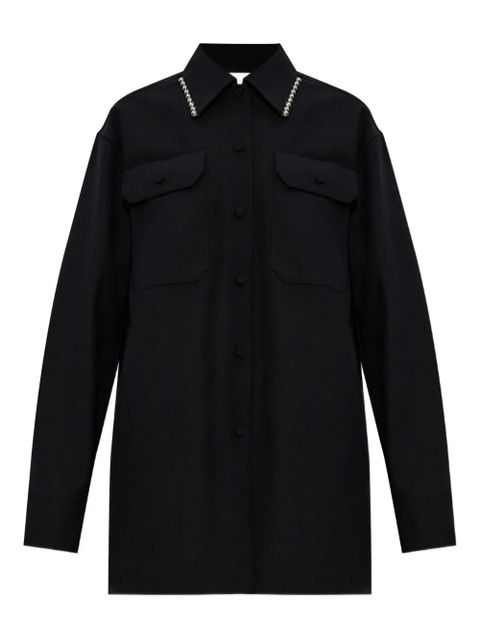 Jil Sander bead-embellishment shirt - Black - zdjęcie produktu nr 1