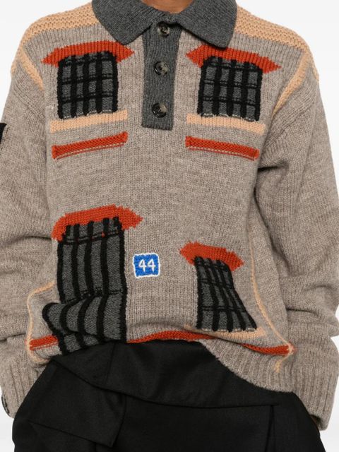JW Anderson house polo sweater - Neutrals