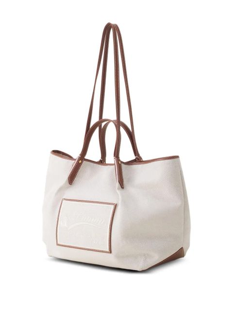 Lanvin panelled tote bag - Neutrals
