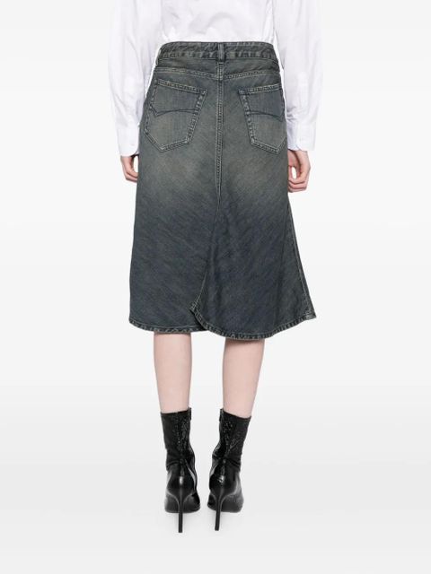 Balenciaga Godet denim skirt - Blue