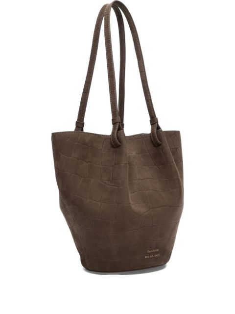 LouLou de Saison Doyle circular leather tote bag - Neutrals - zdjęcie produktu nr 1