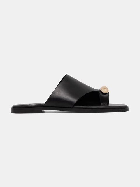 Answear.LAB klapki na płaskim obcasie damskie skórzane - zdjęcie produktu nr 1