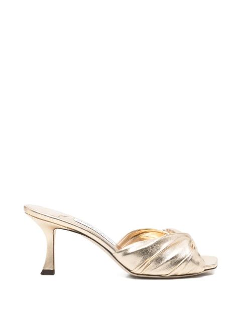 Jimmy Choo Skye twisted mules - Gold - zdjęcie produktu nr 1