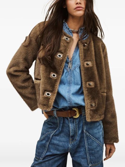 Ba&Sh Basil buttoned jacket - Brown