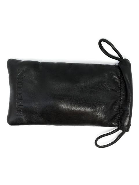 Nanushka Carmel rectangle-frame sunglasses - Brown