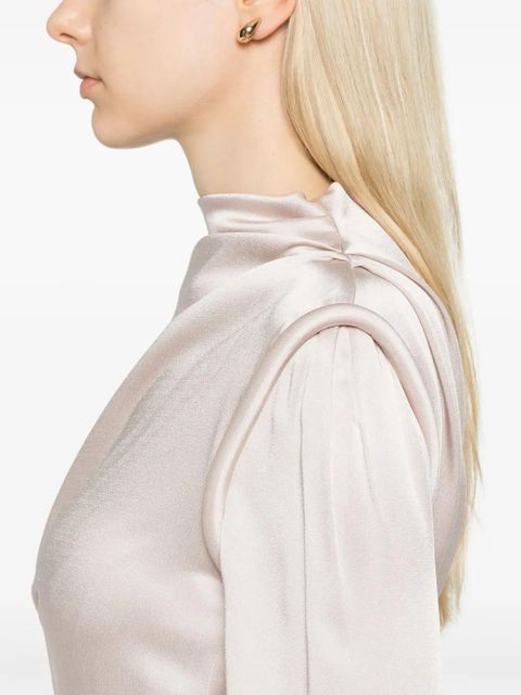 Victoria Beckham crepe satin blouse - Pink