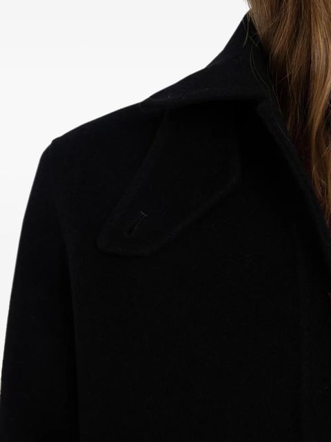 Zadig&Voltaire patch-pocket single-breasted coat - Black