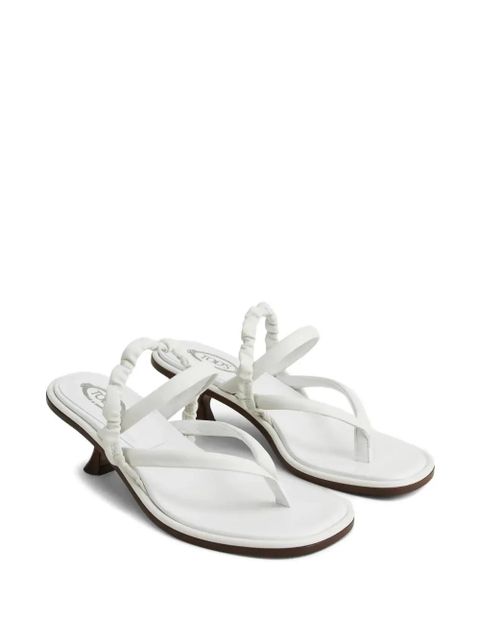 Tod's ruched strap sandal - White - zdjęcie produktu nr 2