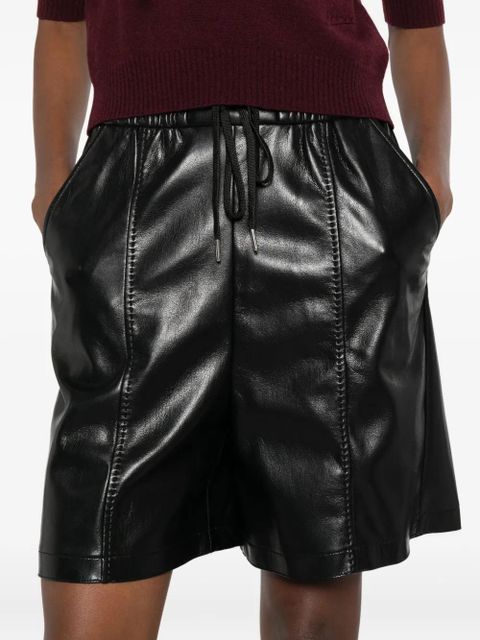 PINKO elasticated-waist shorts - Black