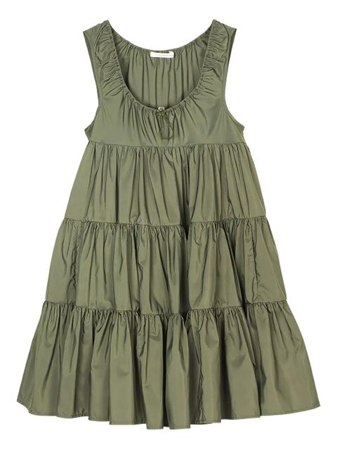 Cecilie Bahnsen Aino tiered mini dress - Green - zdjęcie produktu nr 1