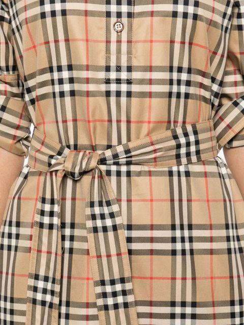 Burberry Vintage Check-pattern shirt dress - Neutrals