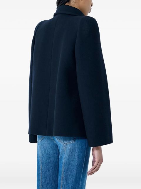Chloé double-breasted cropped jacket - Blue