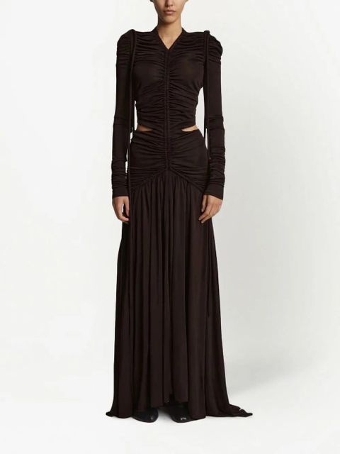 Proenza Schouler cinched cut-out dress - Brown - zdjęcie produktu nr 2