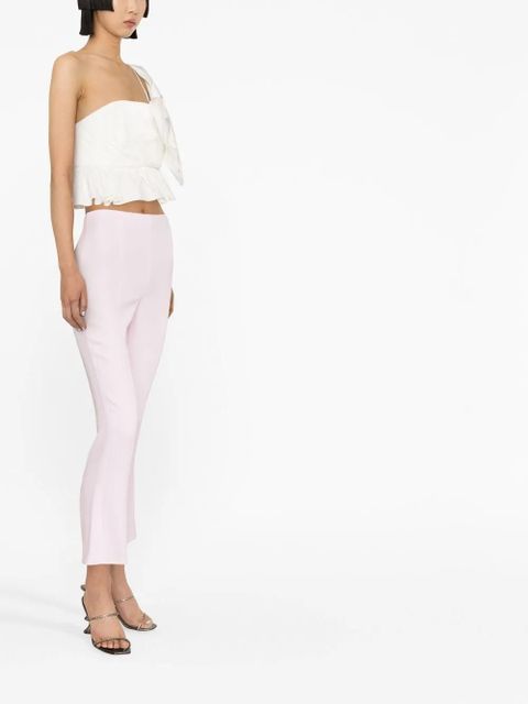 Blumarine cropped flared trousers - Pink