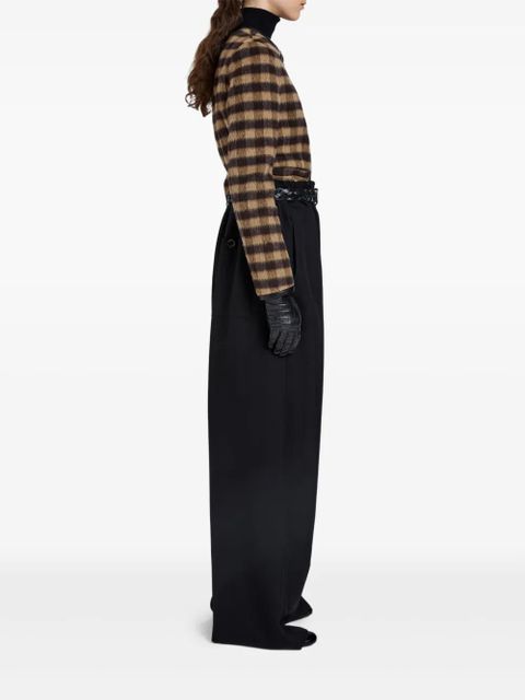 Proenza Schouler checked cropped jacket - Brown