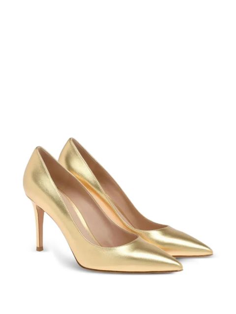 Gianvito Rossi metallic leather pumps - Gold - zdjęcie produktu nr 2