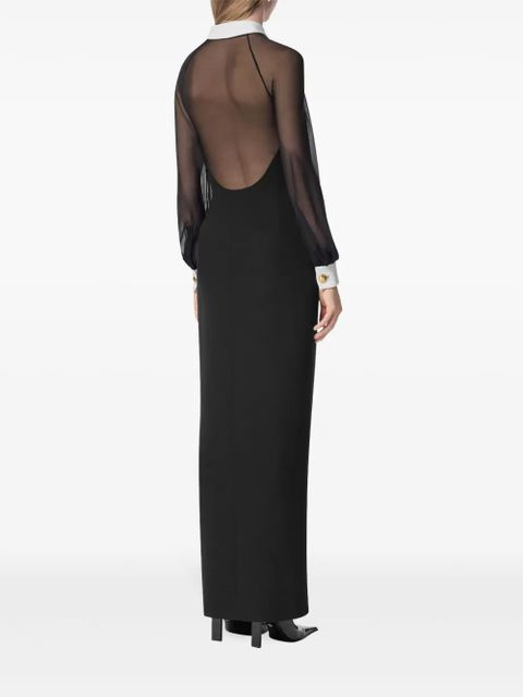 Versace silk maxi dress - Black