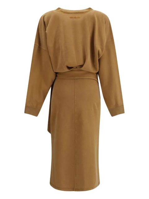 MARANT ÉTOILE Sandrina wrap midi dress - Brown - zdjęcie produktu nr 2