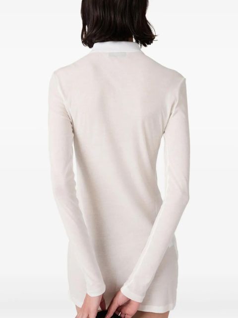 Miu Miu ribbed-jersey mini dress - White