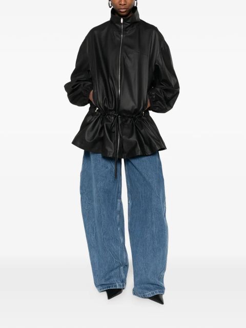 Alexander Wang funnel-collar zip-up parka - Black