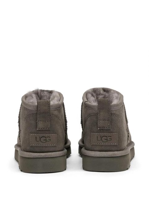 UGG Classic Ultra Mini suede ankle boots - Grey