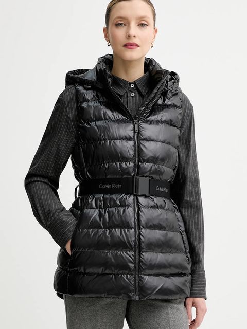 Calvin Klein bezrękawnik kolor czarny przejściowy LV044D562G - zdjęcie produktu nr 1